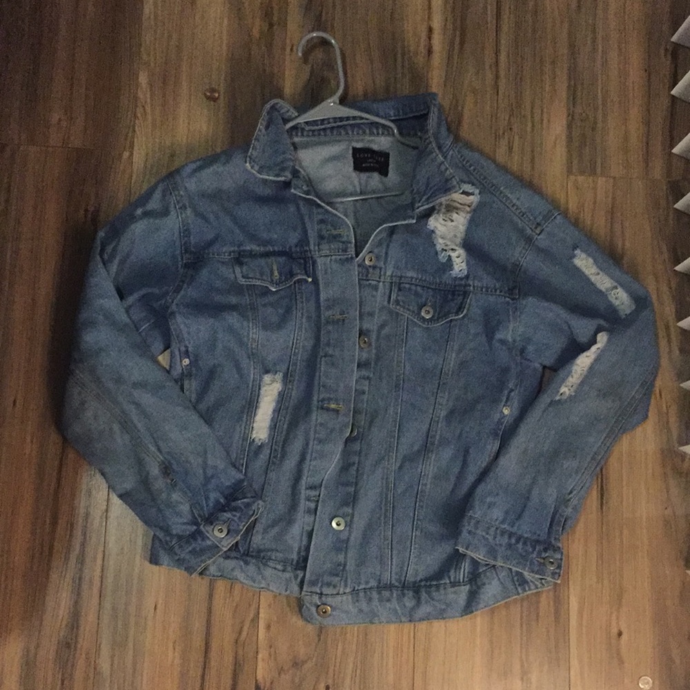 Distressed Denim Jacket